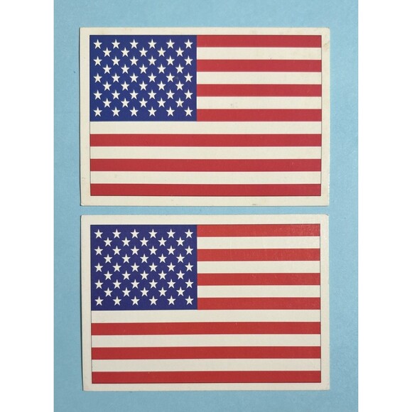 Other - (2) American Flag Cards, 1991 Score Card #737 U.S.A